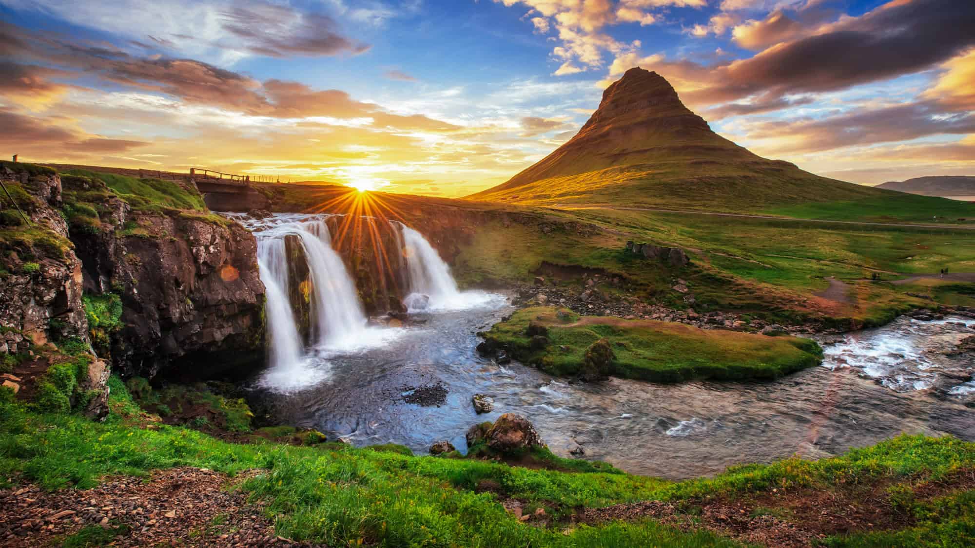 <p>Ah, Kirkjufell. You know that mountain you saw numerous times while binging “Game of Thrones?” Yep, this is it. <strong>Known as “Church Mountain,” Kirkjufell is basically Iceland’s supermodel mountain</strong>—it just can’t take a bad picture. </p> <p>Standing tall at over 1,500 feet, its distinctive shape makes it an absolute show-off in any snapshot. And if you really want to crank up the epic factor, get a shot with the nearby Kirkjufellsfoss waterfall. It’s basically like the mountain saying, “Oh, you’re taking my picture? Let me give you my best angle.”</p> <div class="wp-block-kadence-iconlist kt-svg-icon-list-items kt-svg-icon-list-items4232_e171c6-fe kt-svg-icon-list-columns-1 alignnone"> <ul class="kt-svg-icon-list"> <li class="wp-block-kadence-listitem kt-svg-icon-list-item-wrap kt-svg-icon-list-item-4232_85bc3b-d8"><span><strong>Best time to visit</strong>: Sunset, when the sky lights up in colors that would make Monet weep.</span></li> </ul> </div>