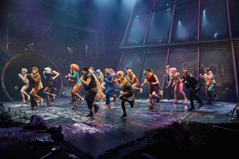 Bat Out Of Hell - The Musical - pictured is the original cast who performed the world premiere in Manchester