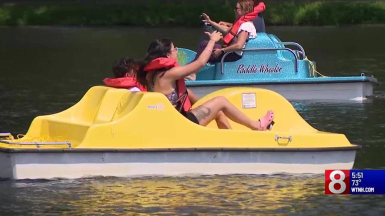 Paddle boats return to New Britain’s Stanley Quarter Park providing fun on the water.