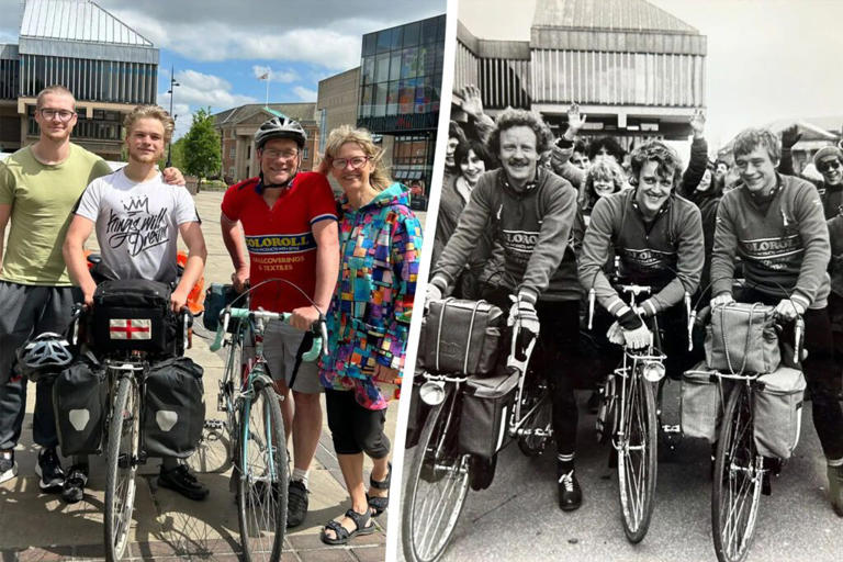 Lad cycling from UK to Australia just like his dad 40 years ago -with the same bike