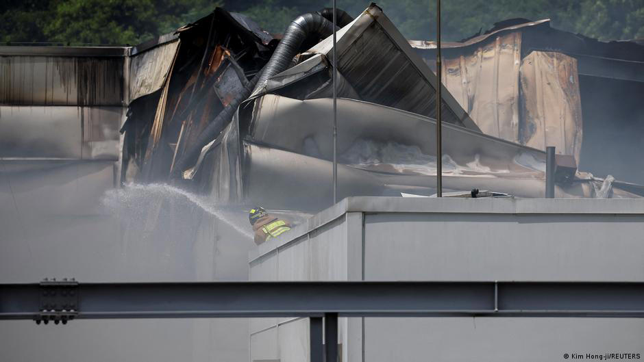 south korea: lithium battery factory fire kills several