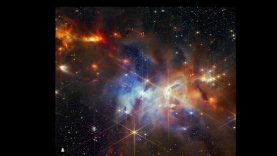 in a first, nasa webb telescope captures jets of gas from newborn stars. see stellar pic