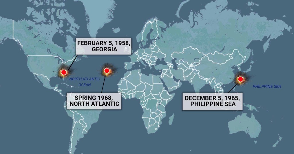 Map reveals missing US nuclear bombs – and there could be more