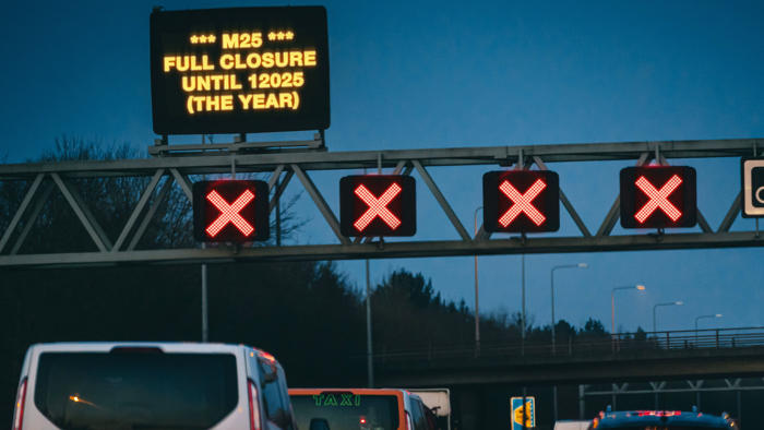 m25 closed forever, given same exclusion zone status as nuclear wasteland