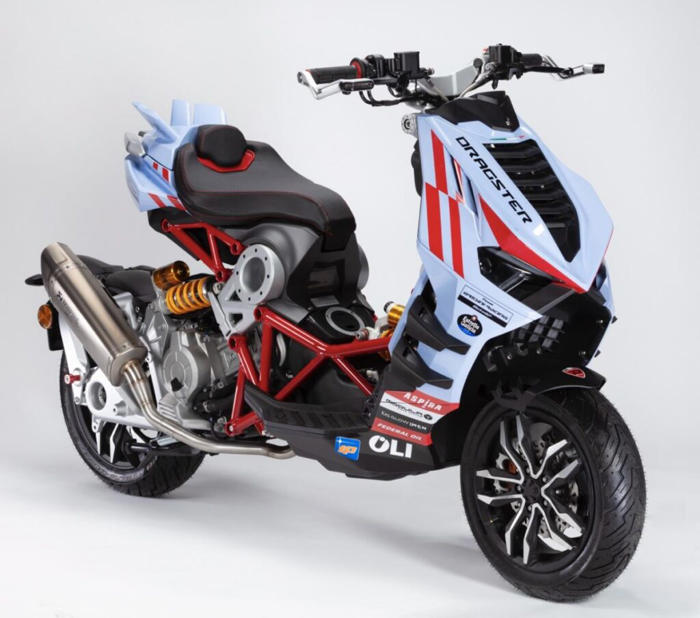 italjet dragster gresini motogp – edição especial inspirada nas cores da equipa de motogp