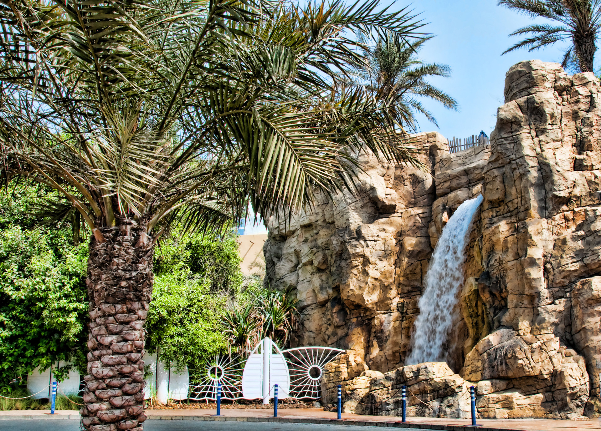 Also in Dubai, the Wild Wadi Water Park has an artificial waterfall that is almost 20 meters high.