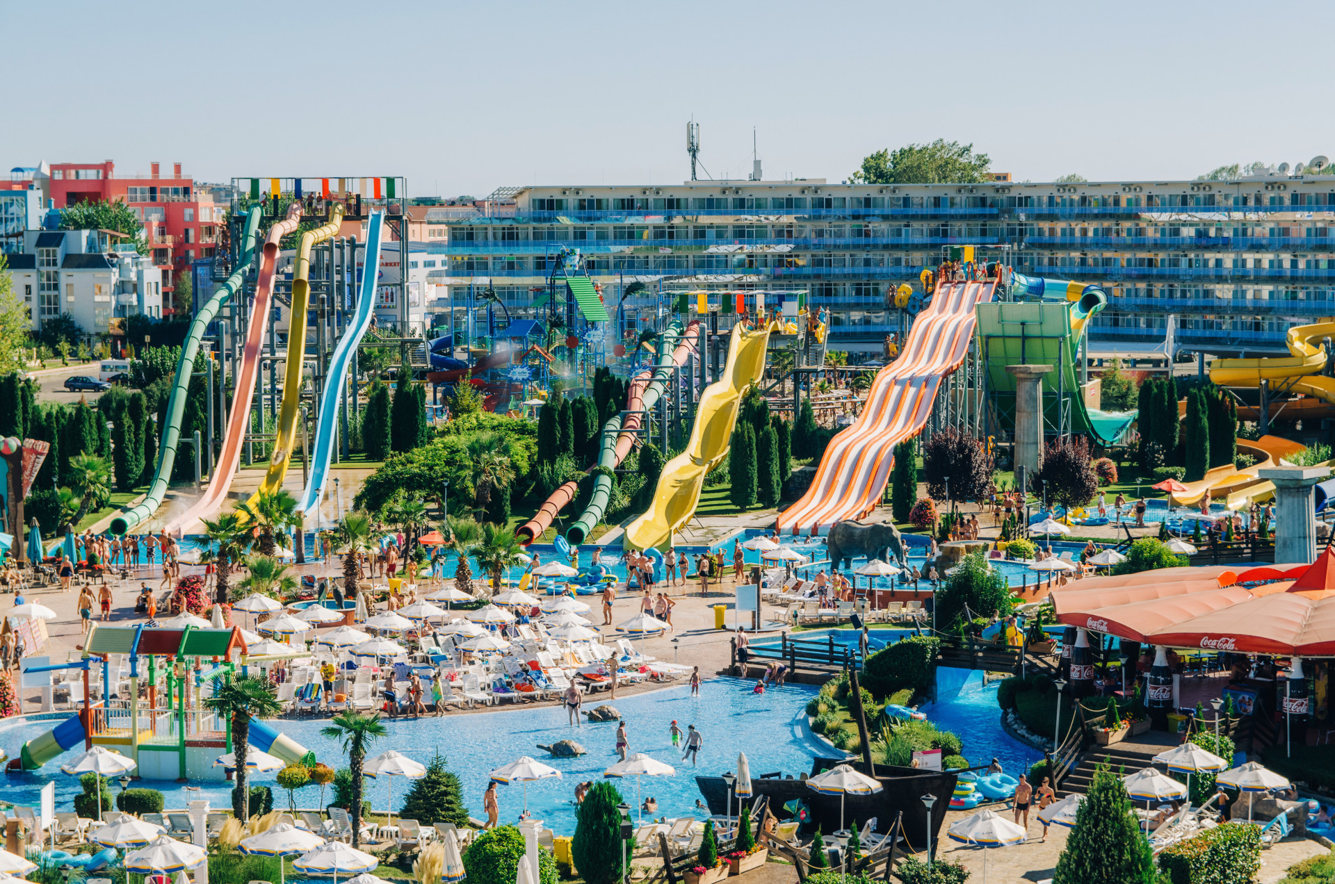 The Action Aquapark in Sunny Beach, Bulgaria, is the first water park in the country, and it has more than 30 rides.