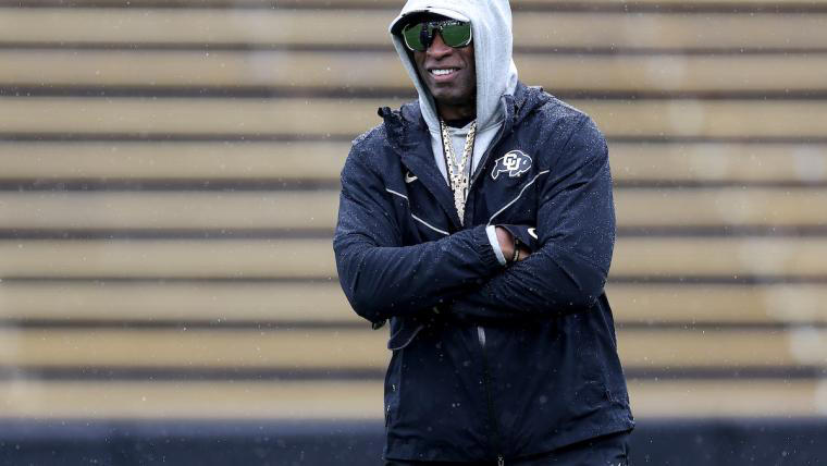 video shows colorado head coach deion sanders joking with team over concert attendance rumors