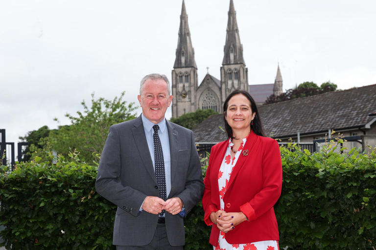 Ministers Conor Murphy and Catherine Martin signed an agreement on the need for tourism to be environmentally, socially and economically sustainable. (Pic: Freelance)