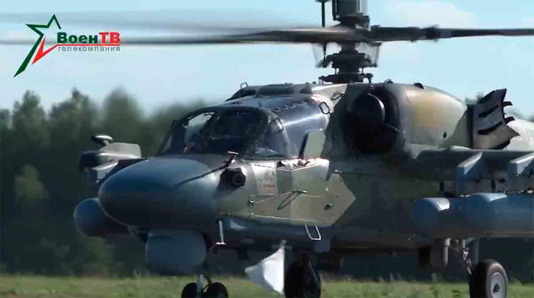 Video: Russia sends 11 military helicopters to Belarus