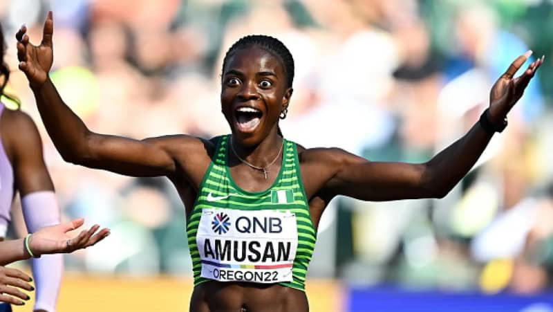 aac: tobi amusan leads nigeria to women’s 4x100m gold