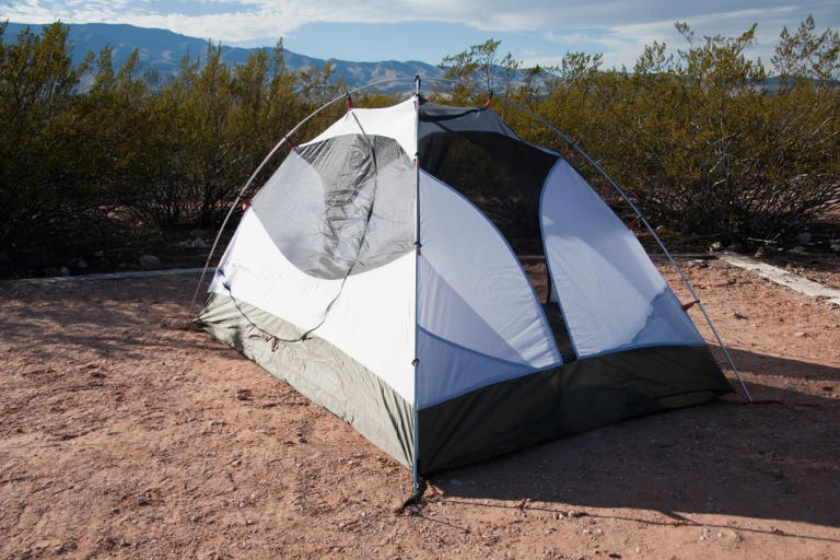 REI camping tent on an Arizona campsite PICTOR PICTURES via Shutterstock