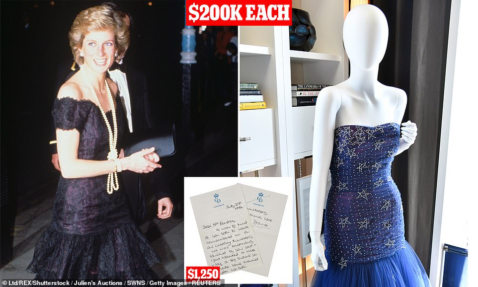 Collection Of Princess Diana's Gowns And Letters To Be Sold At Auction