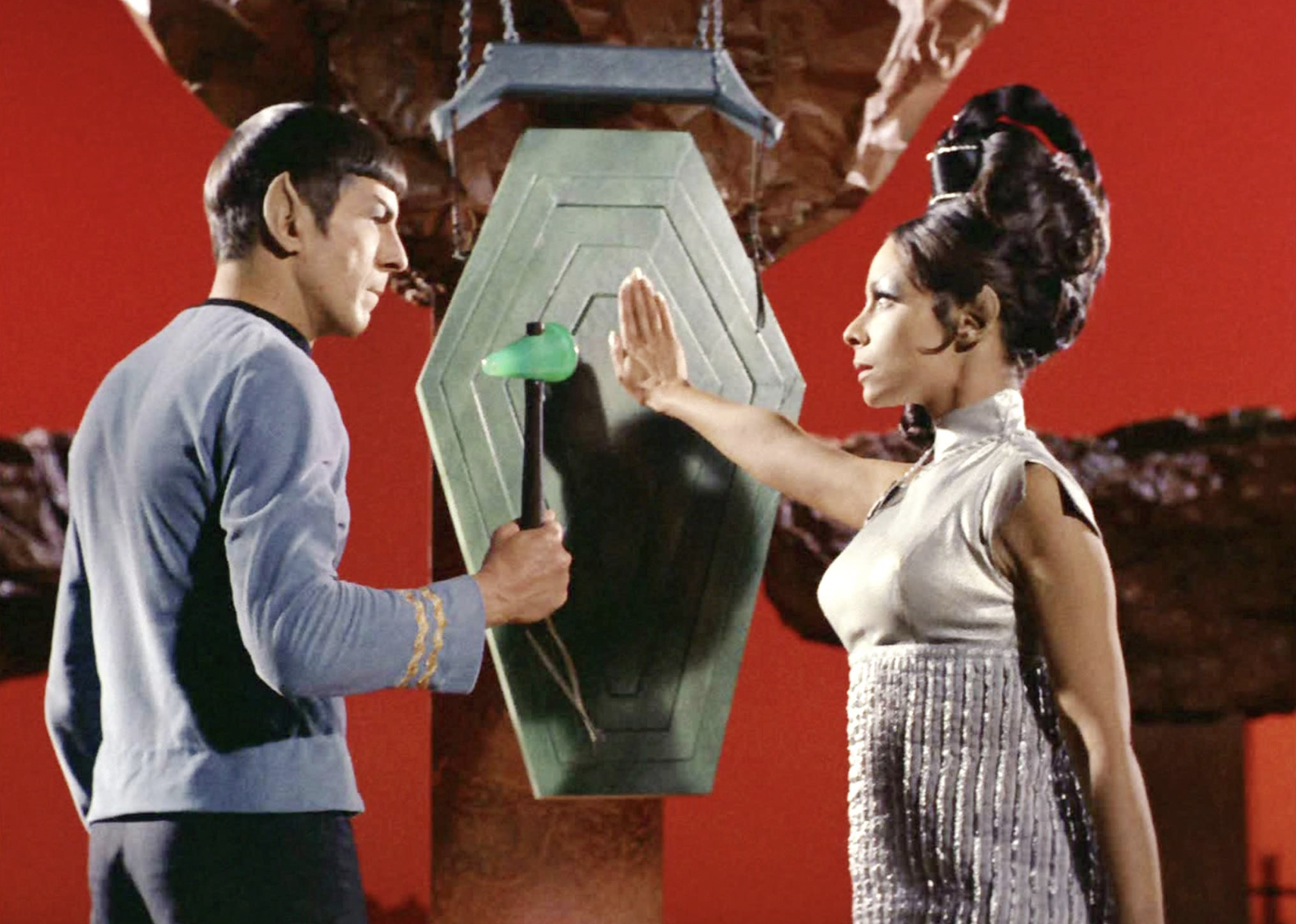 <p>- IMDb user rating: 8.6<br> - Season 2, Episode 1<br> - Director: Joseph Pevney</p>  <p>The season premiere of "Star Trek" Season Two introduced concepts that would permeate larger popular culture. Spock's bizarre behavior leads the characters to learn about pon farr, a physiological phenomenon related to Vulcan mating. Viewers meet Spock's betrothed, a Vulcan named T'Pring, and the iconic Vulcan salute is used for the first time in this episode. The events culminate in a fight between Kirk and Spock, with the scene and <a href="https://www.youtube.com/watch?v=guNfdqpk7bA">its incidental music</a> parodied in movies like "The Cable Guy" and <a href="https://whatculture.com/tv/every-star-trek-reference-in-futurama?page=4">shows including "Futurama."</a></p>