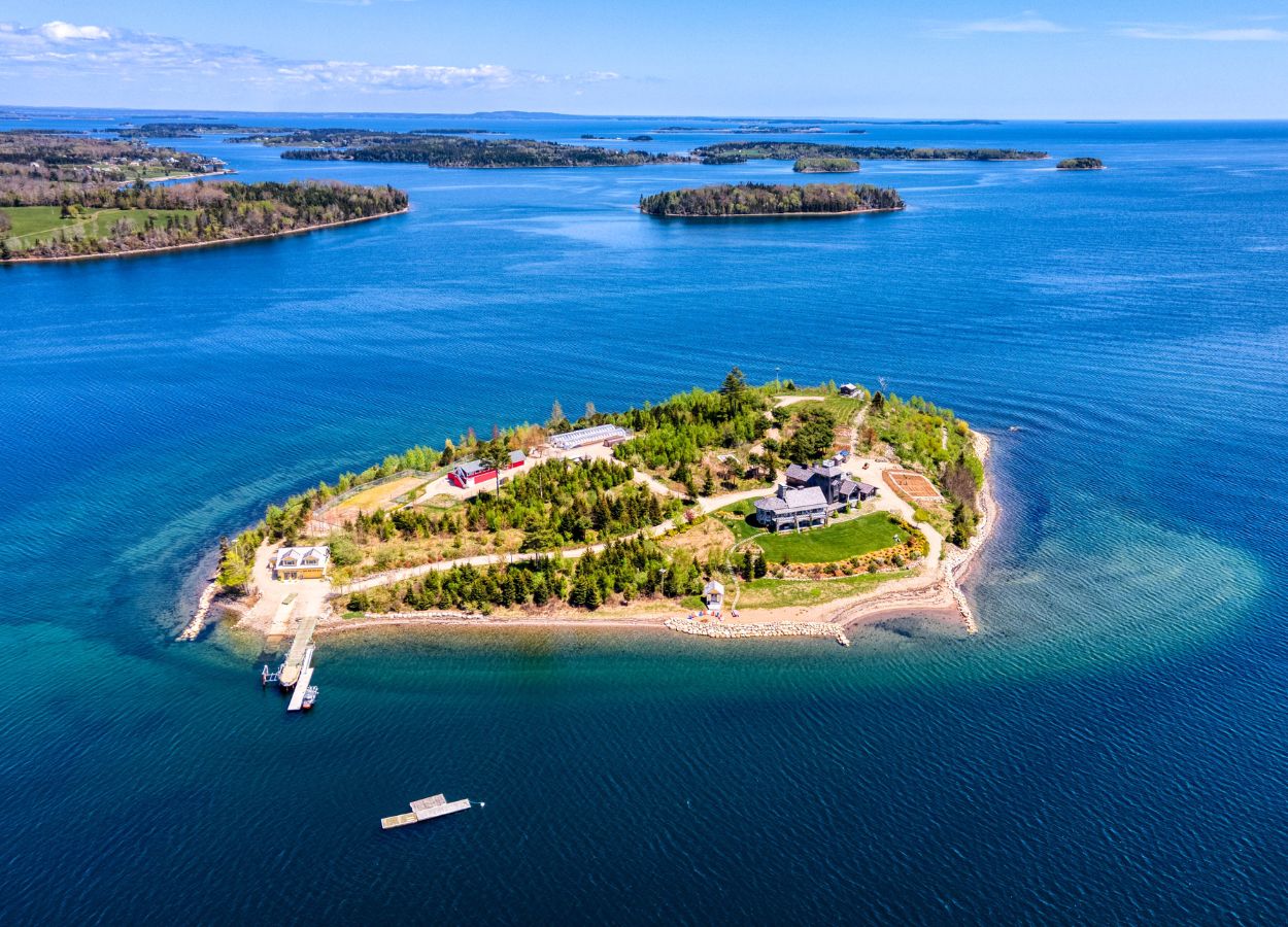 <p>If the past few years have taught us anything, it’s that our homes now have to be prepared for a whole range of things that might be coming our way.</p> <p>On the shores of Nova Scotia, an idyllic 10-acre private island — anchored by a massive main lodge — is already fully equipped for the worst-case scenarios.</p> <p>Built by an American after the 9/11 attacks, the island was<em> “designed with security, seclusion, and self-sustainability in mind,”</em> and has its own backup power source, heat, water, bunkers of canned food, producing fruit trees, greenhouses, medicinal plants, and everything else one might need to isolate if the situation requires it. But don’t go thinking ‘bunker’ or ‘shelter’.</p> <p>Accessible only by boat or helicopter, the island is as upscale as it is self-sufficient and secure, featuring plenty of high-end amenities to complement its robust self-sustainability features.</p> <p>It’s also up for grabs, listed for $11,500,000 (or CAD $15,800,000) with Ian Smith and Mariana Cowan of The Cowan-Smith Team with Coldwell Banker Maritime Realty.</p> <p><strong>Like Fancy Pants Homes’ content? <a href="https://www.msn.com/en-us/community/channel/vid-5man2p32wf6usb5nxcku228bqqi7cc8834e8cxqv59888b3wxx5s">Be sure to follow us on MSN</a></strong></p>