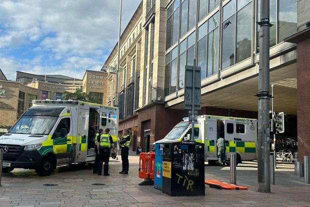 999 Crews Swoop On Busy Glasgow City Centre Street Amid Incident