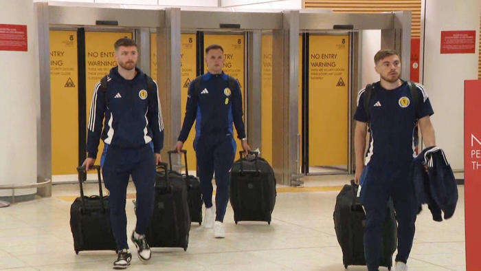 scotland team arrives home after dispiriting euros exit