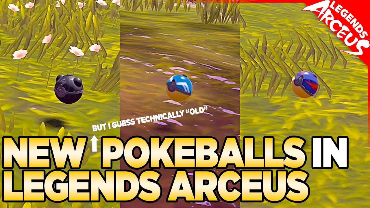 The New Pokeballs in Pokemon Legends Arceus