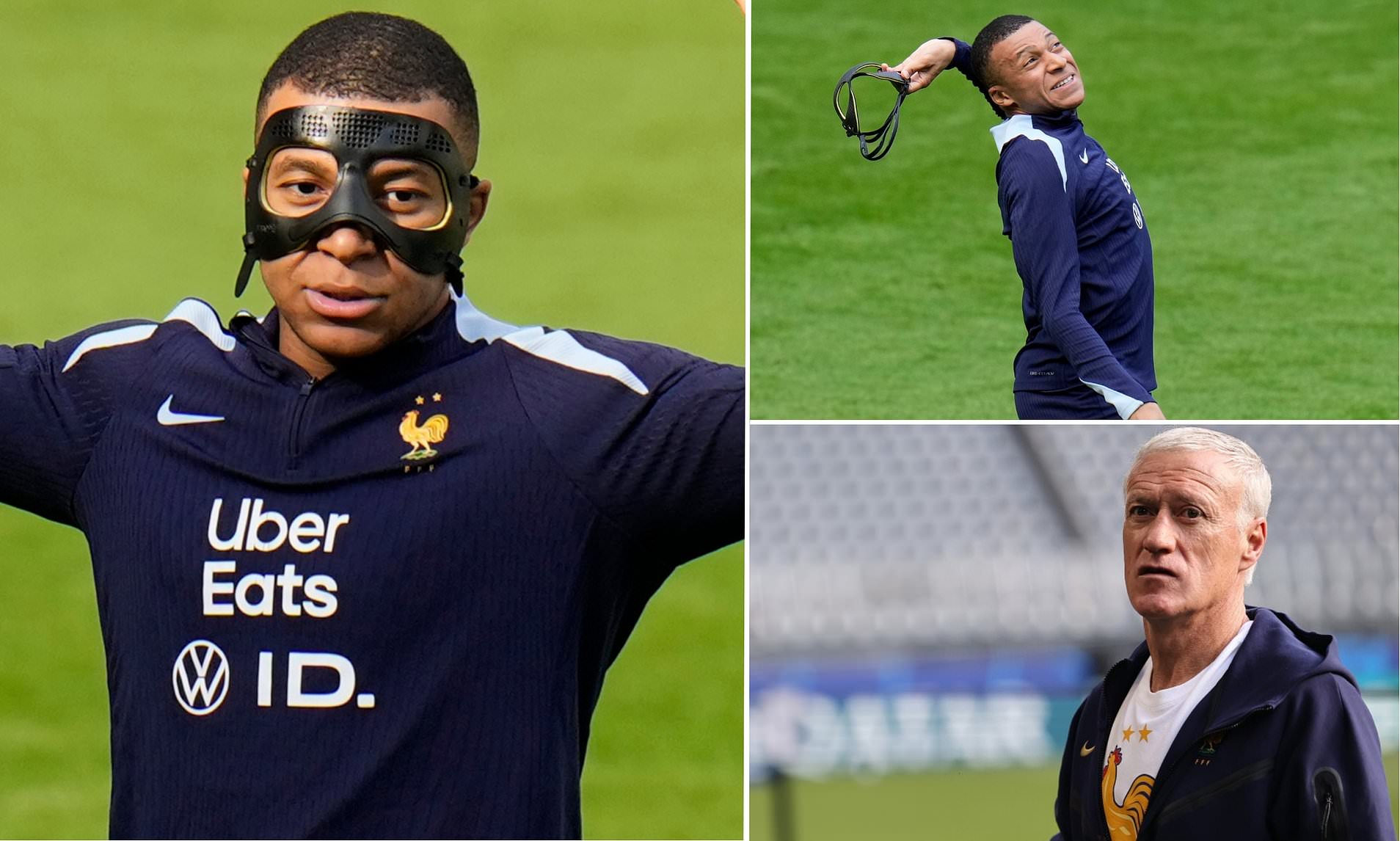 Kylian Mbappe Is Struggling With His New Face Mask Reveals France Boss ...