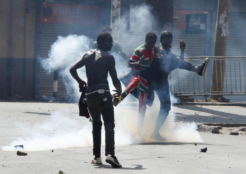 kenya's president says tax protests 'hijacked' after they turn violent