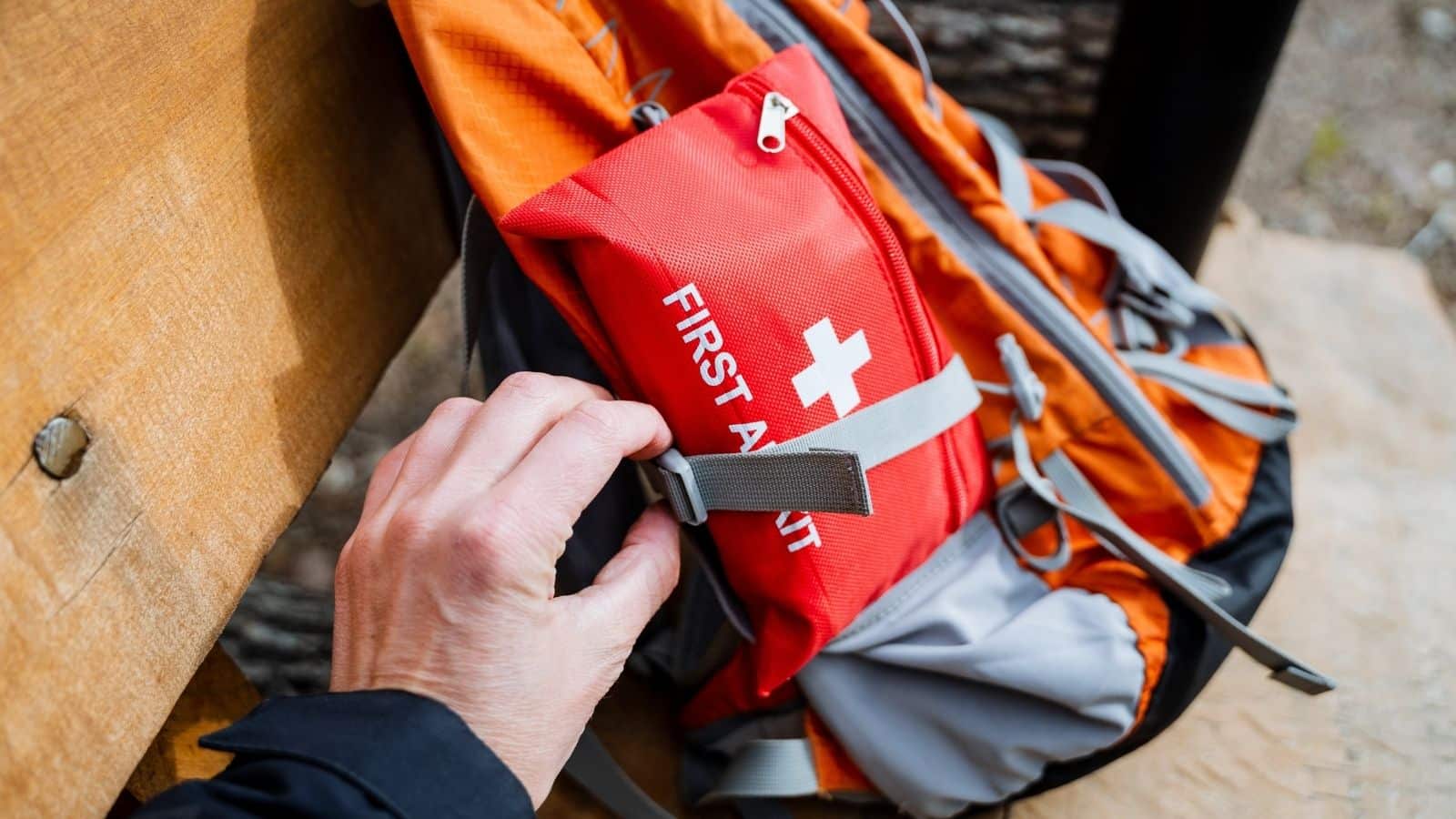 <p>A compact first-aid pack is a lifesaver. This should be a standard kit with band-aids in multiple sizes and anti-septic wipes, pain medications, and any personal medications you might require. Minor injuries or illnesses are bound to happen, and it always pays to be prepared.</p>