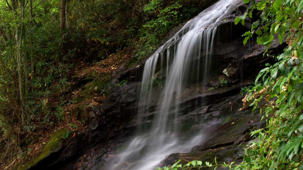 <p>This is a very quick hike in E.B. Jeffress Park that leads to a pretty waterfall. It’s definitely worth the stop since it takes so little time, and picnic tables are available as well.</p>