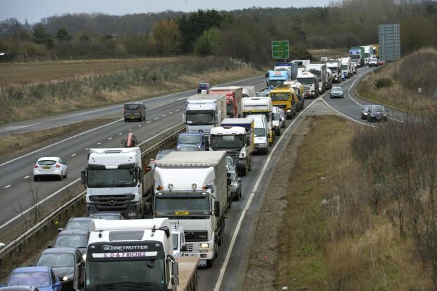 A12 delays building after crash as drivers face long queues