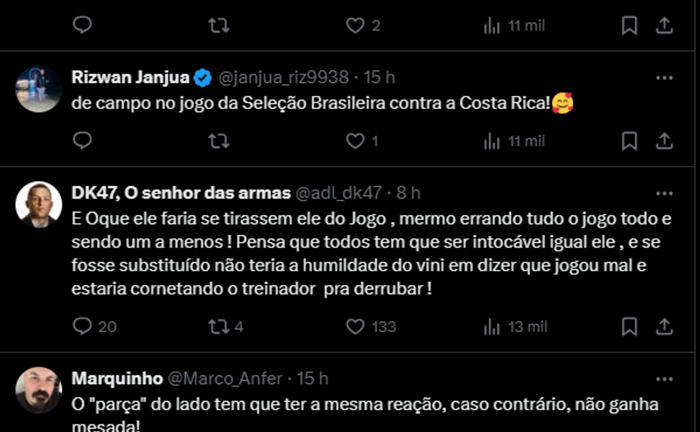 neymar discorda de dorival e fica sem entender escolha na seleção brasileira