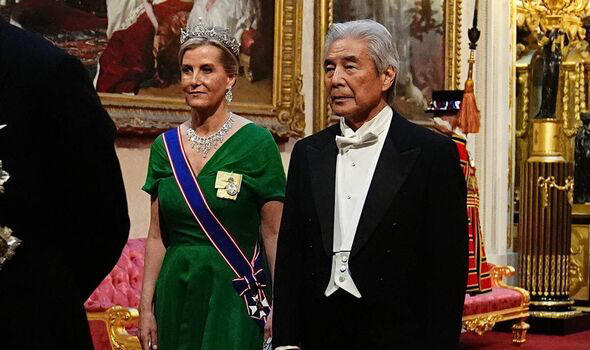 duchess sophie's nod to princess kate at state banquet as she continues cancer treatment
