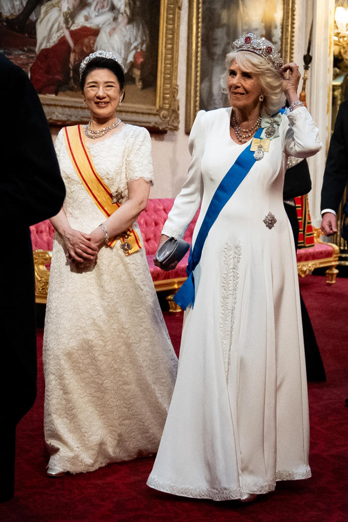 the personal message behind queen camilla's state banquet tiara