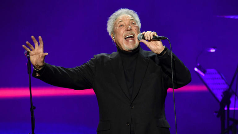 Sir Tom Jones performs on stage during Music For The Marsden 2020 at The O2 Arena on March 03, 2020 in London, England