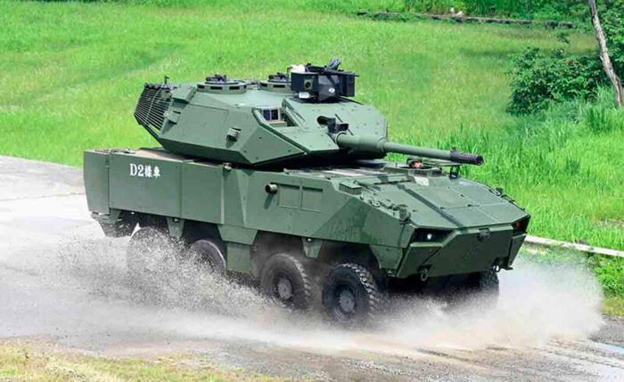 video: taiwan presenterer nytt pansret kampkjøretøy