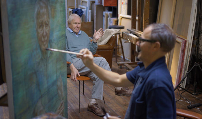new attenborough portrait by jonathan yeo unveiled