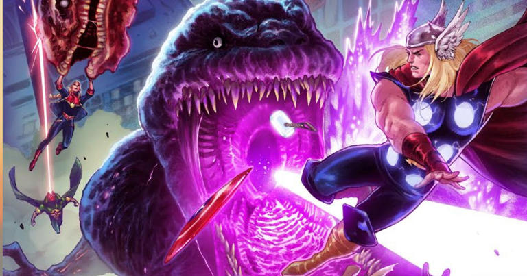 Godzilla Battles Thor, Deadpool, & More in New Marvel Variant Covers