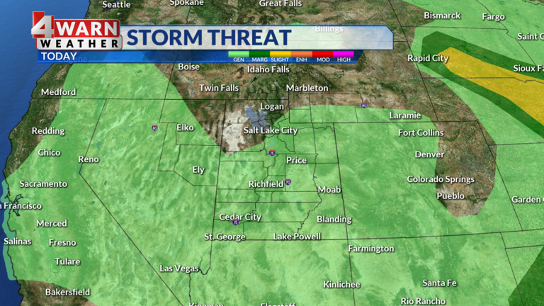 Storms in southern Utah spread north through midweek