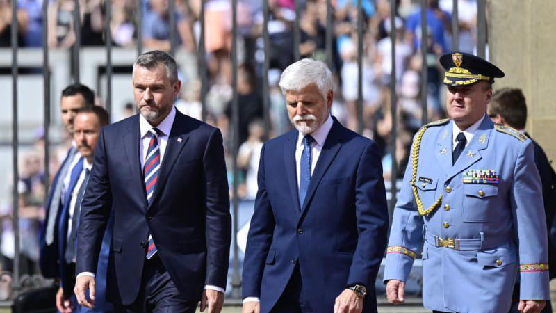 slovenský prezident pellegrini přijel na pražský hrad. s pavlem řeší vzájemné vztahy zemí