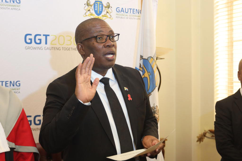 gauteng premier to finally announce his executive