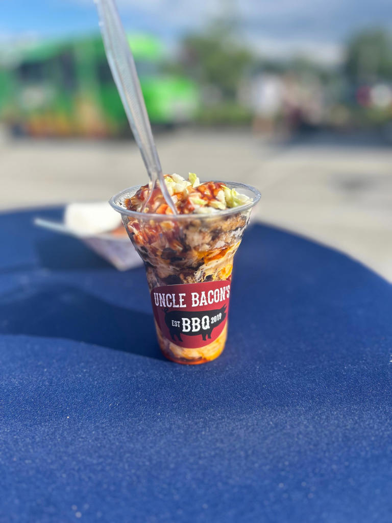 Try Pig Shots, BBQ parfait, smoked mac at Uncle Bacon's truck | Local ...