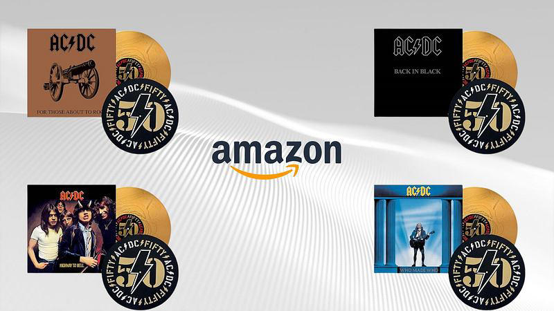 amazon, 50 jahre ac/dc: die besten alben als goldene amazon-exclusives-vinyls sichern
