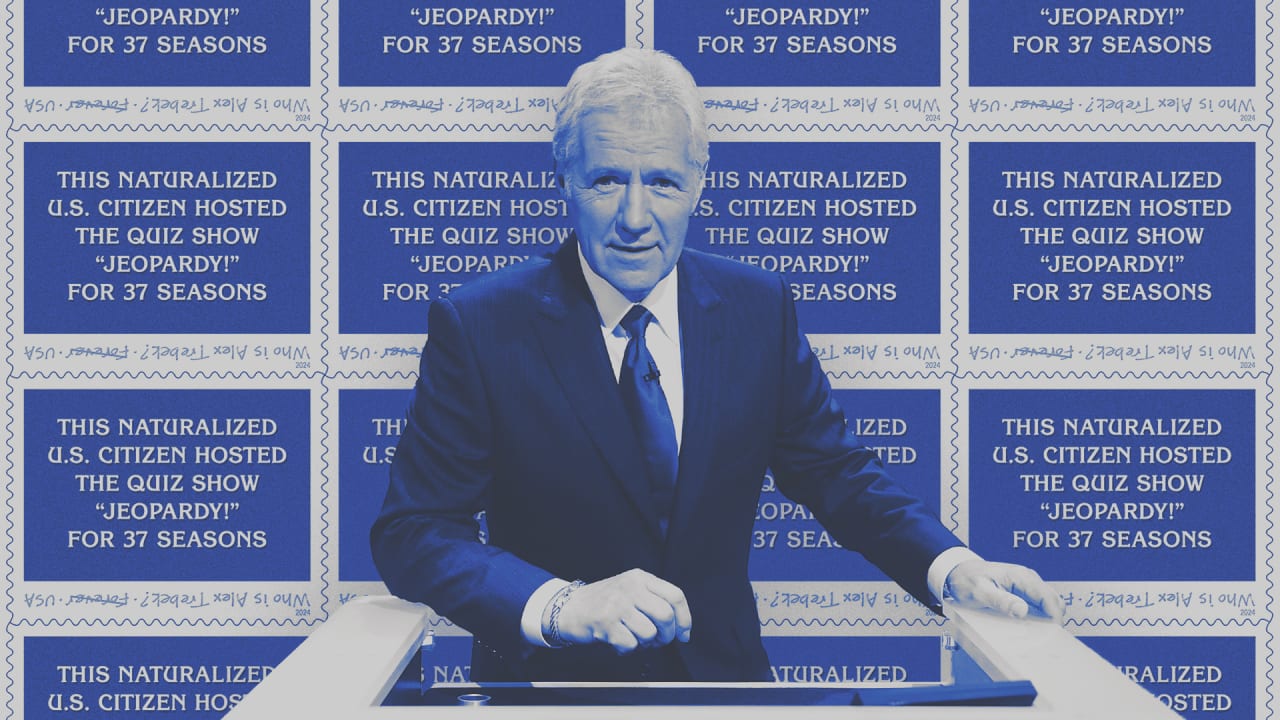 The USPS Is Releasing Alex Trebek Stamps Honoring The Longtime ...