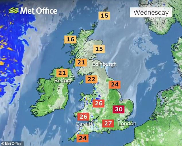 UK braces for 31C scorcher TODAY after hottest day of the year