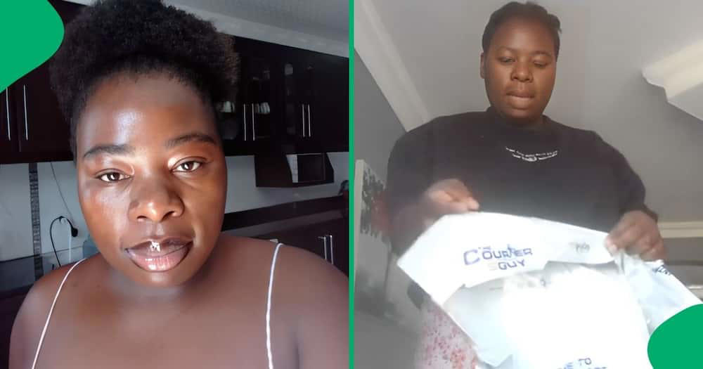 woman shares devastating online shopping scam, r2 350 online order arrives as a packet of chips