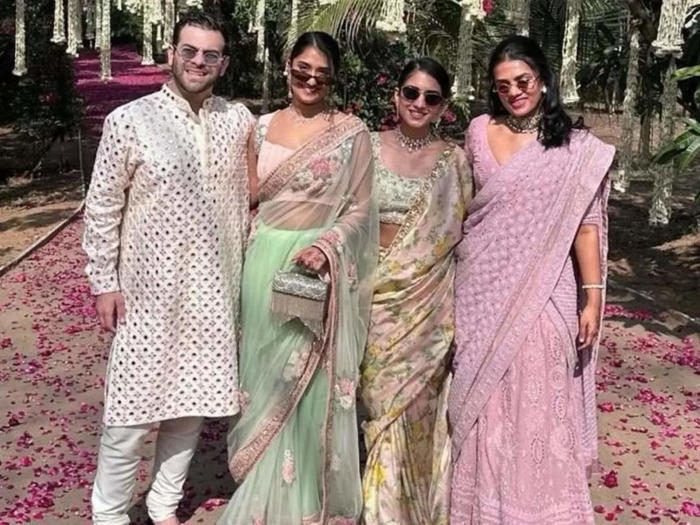 radhika merchant stuns in sabyasachi: a bridesmaid look straight out of a fairytale