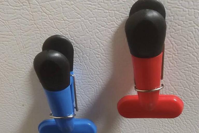 <p>Traveling with magnetic hooks and clips can be a smart move on a cruise. Most cruise ship walls are magnetic, making it easy to create extra storage space for hats, towels, and other items. </p> <p>These hooks and clips can be an excellent solution for keeping your cabin organized and clutter-free. </p>