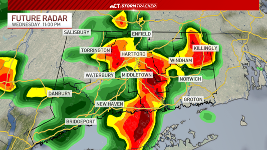 Severe thunderstorm warning issued for parts of Connecticut<br><br>