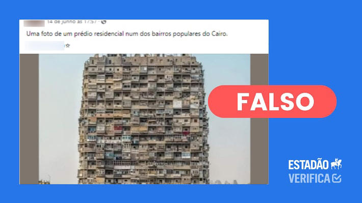 imagem de ‘prédio residencial’ no cairo foi gerado por inteligência artificial