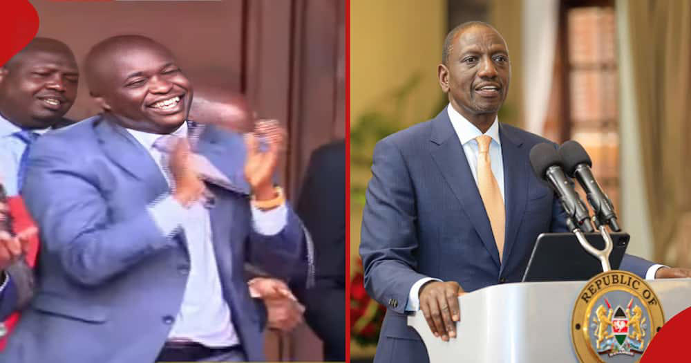 viral video: president ruto cheered by leaders as he withdraws finance bill