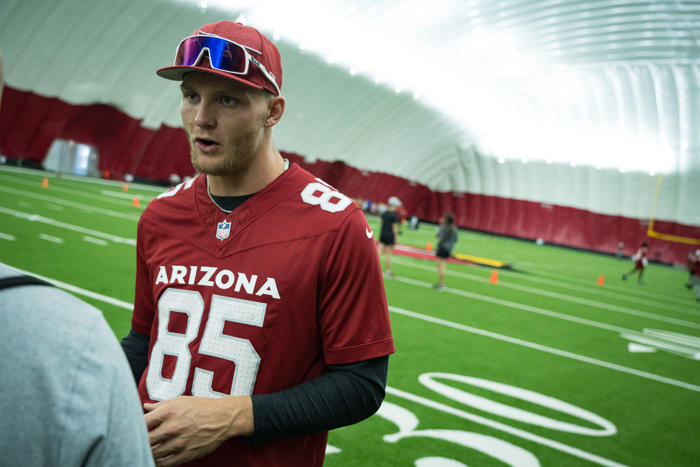 cardinals te trey mcbride gets shout out from george kittle at tight end university