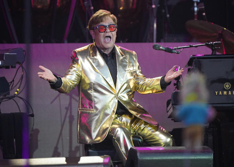 Elton John shares ‘never-before-seen footage’ from 2023 Glastonbury headline set