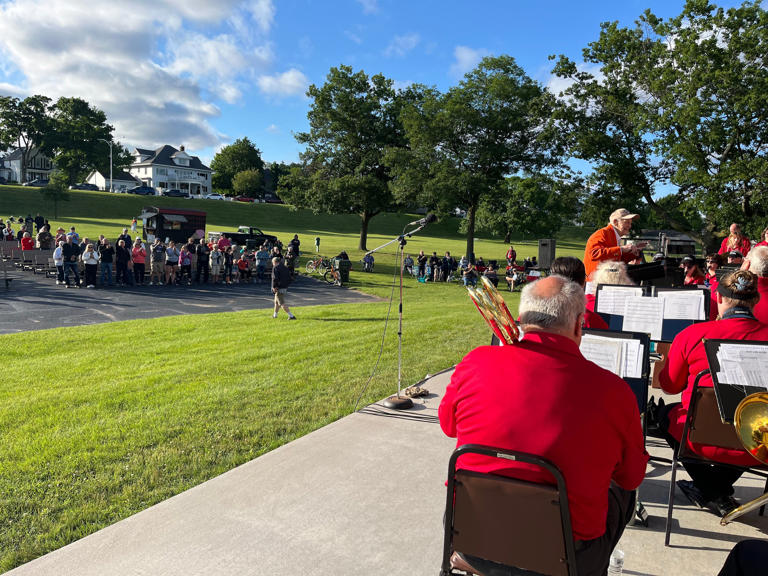 Escanaba community icon conducts City Band’s ‘first pitch’